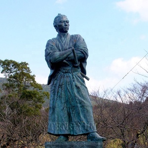 A grandezza naturale del giardino esterno in ottone guerriero scultura in bronzo Giapponese <span class=keywords><strong>samurai</strong></span> statua - Product Image 6