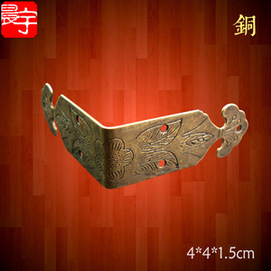 Copper <b>Corner</b> <b>Protector</b> 4x4x1.5cm Traditional Design For Cabinet Doors Durable Hardware - Product Image 1