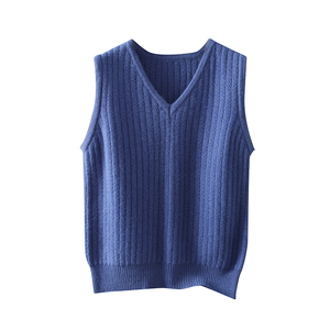 <span class=keywords><strong>Gilet</strong></span> pour <span class=keywords><strong>femme</strong></span> en cachemire de haute qualité le plus vendu personnalisé avec <span class=keywords><strong>gilet</strong></span> pull en cachemire tricoté à col en V sans manches - Product Image 1