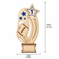Plaque de trophée en bois pour champion, décoration de récompense sportive, souvenir d'événement scolaire gravé sur mesure, cadeau artisanal à exposer
