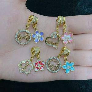 BD-L5647 Dijes de Esmalte de Alta Calidad para el Día de la Madre y Amor, con Diseño de Tulipán, Mamá/MAMA, Ángel con Circonitas y Cupcake, Joyería con Dijes AMORE - Product Image 5