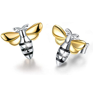 Orecchini a Forma di Ape per Donne, Stile Pastorale, Carini e alla Moda, per Vacanze, Viaggi e Uso Quotidiano, Gioielli Dolci e Freschi - Product Image 1