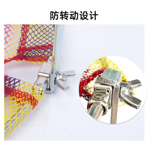 Landing <b>Net</b> Foldable Metal Coated <b>Mesh</b> 40cm 50cm Bridge Fishing Gear Fish Catch <b>Net</b> - Product Image 3