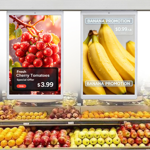 เครื่องเล่นโฆษณา LCD สองด้านขนาด 10.1 นิ้วสำหรับซูเปอร์มาร์เก็ต ป้ายราคาอิเล็กทรอนิกส์ ESL จอแสดงผลความละเอียดสูง ป้ายราคาแบบดิจิทัล - Product Image 1