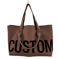 Sac de plage personnalisé avec logo, sac à main grande capacité, sacs de shopping, sacs fourre-tout tendance pour femmes