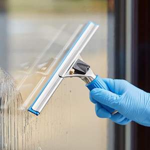 Raclette à lame en caoutchouc pour le nettoyage des vitres, résultats sans traces, pour voiture, maison, cuisine, <span class=keywords><strong>salle</strong></span> <span class=keywords><strong>de</strong></span> <span class=keywords><strong>bain</strong></span>, douche, miroir - Product Image 5