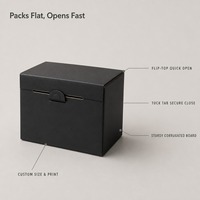 Boîte d'emballage pliable pour casquettes de baseball personnalisées en feuille d'or, casquettes snapback et trucker, en matériaux recyclés, pour envoi postal en gros