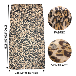 Écharpe léopard tendance légère pour femme, hijab instantané <span class=keywords><strong>en</strong></span> modal doux, <span class=keywords><strong>voile</strong></span>, foulards et châles longs pour musulmanes - Product Image 3