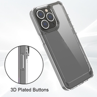 Coque de téléphone portable magnétique en TPU acrylique transparent rigide de 1,5 mm, design professionnel, best-seller