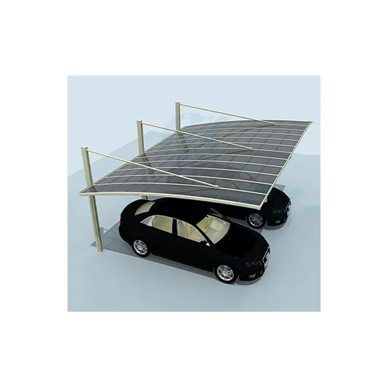 Tente pliante en aluminium pour voiture, poste de construction en verre, 2 profils, auvent, hangar, camping, gris, garage, auvent, Pologne, Galvan Wash, abri d'auto