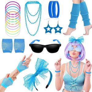 <span class=keywords><strong>Traje</strong></span> <span class=keywords><strong>de</strong></span> Fiesta <span class=keywords><strong>de</strong></span> Poliéster Color Neón Estilo Años <span class=keywords><strong>80</strong></span> <span class=keywords><strong>para</strong></span> <span class=keywords><strong>Mujer</strong></span>, con Cubrepiernas, LP101 - Product Image 2