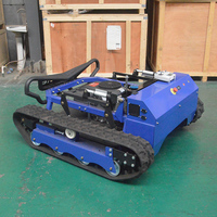 Mesin Pemotong Rumput Robot Multifungsi Murah 4-Tak Bensin Industri Otomatis dengan Remote Control untuk Lereng dan Penyiangan