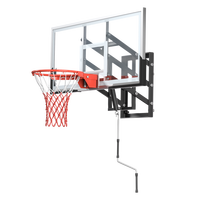 Système de panier de basket mural réglable en hauteur électriquement pour enfants et adultes, entraînement intérieur et extérieur