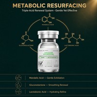 Sérum Exfoliant à l'Acide Mandélique AHA Éclaircissant Niacinamide PHA Acide Hyaluronique Sérum Visage 5ml Ampoule Marque Privée OEM