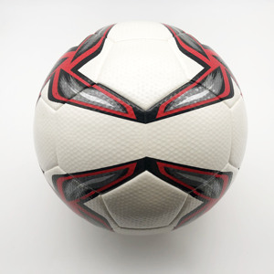 Ballon de Football Taille 4 Football <span class=keywords><strong>Futsal</strong></span> Imprimé Football Intérieur PU Laminé Faible Élasticité Ballon de Football Fondu - Product Image 1