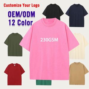 T-shirt pour homme de haute qualité, 100% coton, uni, écologique, 230 g/m², coupe ample, avec impression personnalisée - Product Image 1