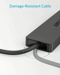 Anker <strong>4</strong>-<strong>Port</strong> <strong>USB</strong> <strong>3.0</strong> <strong>Hub</strong> Ultra-Slim Data <strong>USB</strong> <strong>Hub</strong> With 2 Ft Extended Cable SuperSpeed Data - Product Image 6