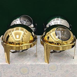 موقد فاخر للإفطار في الفنادق مصنوع من الفولاذ المقاوم للصدأ مع تصميم قابل للطي بالكامل للخدمة الذاتية في البوفيهات - Product Image 5