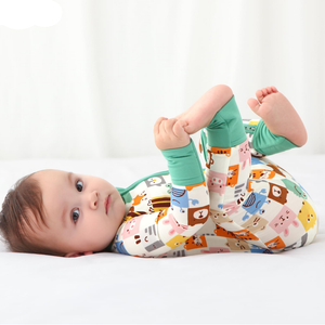 Custom Animal Print Bamboo <strong>Baby</strong> Pajamas Onesie <strong>Winter</strong> Organic Cotton Boy <strong>Clothes</strong> Wholesale Soft 2-Way Zipper <strong>Baby</strong> Rompers - Product Image 2