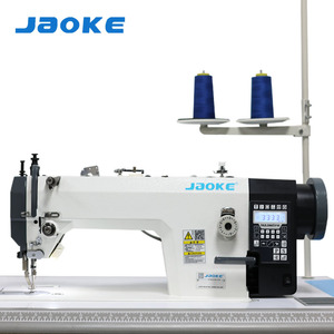 JAOKE New Computerized Flat-Bed Single Needle Iron Industrial Sewing Machine Top & Bottom Feed Direct Drive Thick Leather Fabric - Product Image 2