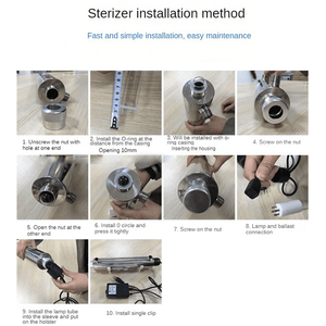 Xử Lý Nước 6W 12W 16W 25W 30W 55W UV Tiệt Trùng Uống Ống Nước Bằng Thép Không Gỉ UV Đèn Lọc Nước - Product Image 6