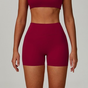 Shorts de Yoga de Cintura Alta para Mujer, Sensación de Desnudez, Ajuste Delgado, Secado Rápido, para Entrenamiento, Running y Fitness - Product Image 6