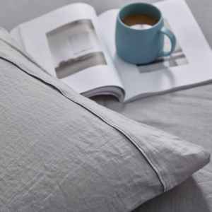 Juego de Ropa de Cama Minimalista 100% Lino, Incluye Sábana Plana y Funda Nórdica, Ropa de Cama Universal para Todas las Temporadas - Product Image 5