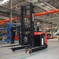 Gerbeur électrique compact industriel SAFER à mât bi-étages, batterie lithium-ion, pneus pneumatiques, faible coût d'entretien