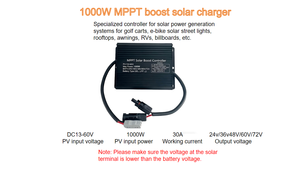 Controlador Solar MPPT de 500W 1000W, Regulador de Batería para Panel Solar de 24V-72V, Auto, Doble USB - Product Image 3