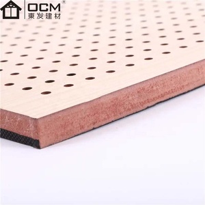 Ocm hội trường giá acoustical tường và trần Đục gỗ <span class=keywords><strong>MDF</strong></span> rãnh Acoustic ván ép Bảng điều khiển - Product Image 1