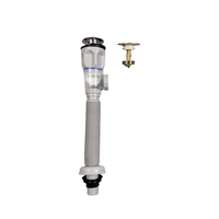 Tuyau de drainage flexible pour lavabo, type rebondissant, tête en cuivre, 80 mm, écologique, personnalisé, vente en gros d'usine, prix bas