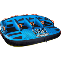 Factory Hot Sell Custom ization aufblasbarer Schlepp wassersport 4 Personen Hochwertiges PVC-Boots rohr