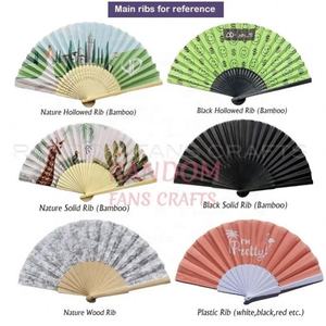 Clack 13 pulgadas 33Cm Rave gran mano bambú Kung Fu Tai Chi ventilador de mano logotipo personalizado tallado portátil - Product Image 6