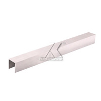 Panneaux muraux en profilé d'aluminium en forme de U de 1mm d'épaisseur pour le mur de fond intérieur et le plafond