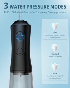 Handheld Portable Home Teeth Pik Cleaning Pick Dental Oral Irrigator <b>Waterflosser</b> 300ml IPX7 Electric <b>Cordless</b> Water Flosser - Product Image 3