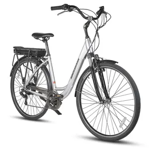Joykie europa armazém bicicleta dutch e, preto, prata, 700c, 250w, para mulheres