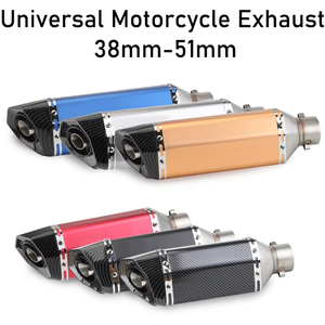 Pot d'échappement universel pour <span class=keywords><strong>moto</strong></span>, silencieux de motocross pour HONDA Cbr 954 Rr Goldwing 1800 Vfr 750 <span class=keywords><strong>Rebel</strong></span> Steed 400 Cbr125R - Product Image 2