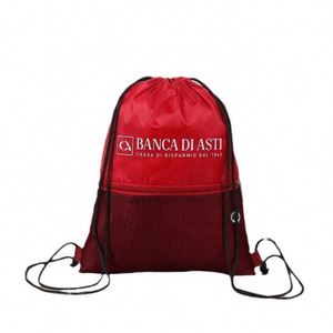 Sacs à cordon personnalisés promotionnels en nylon léger, polyester et Oxford pour le sport, les voyages, la gym et les cadeaux promotionnels - Product Image 1
