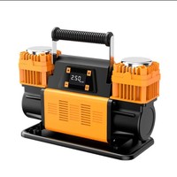 Portable Engineering Vehicle Tire Inflator Dual-Cylinder Air Compressor Power Inflator