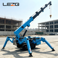 Mini-grue araignée à faible pression au sol, 3 tonnes, 7 tonnes, avec patins larges pour levage sur sol souple