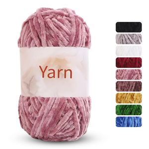 Al por mayor Hilo de lana gruesa de una sola hebra con efecto hielo, tejido a mano, para mantas, cojines, pantuflas, bufandas y gorros - Product Image 4
