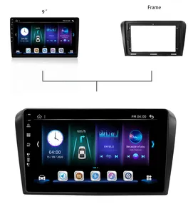 Hersteller Großhandel 9 "Rahmen Auto Multimedia-Player Navigation in Auto Umkehr bild MAP 2 Din Autoradio für Mazda 3 gebaut