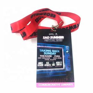 Permiso de trabajo personalizado para miembros de la exposición, correa para el cuello de poliéster con tarjeta de insignia VIP Business Pass - Product Image 2