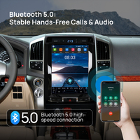 Radio de coche Android de 12,1 pulgadas para Toyota Land Cruiser 2008-2015 pantalla Vertical Carplay con reproductor Multimedia de Control de clima