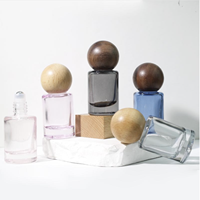 Flacons roll-on en verre coloré de 10 ml pour huiles essentielles et parfums, avec bouchon à vis mat coloré, rechargeables, pour sérum de soin de la peau