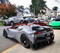 Diffuser Bumper Spoiler Serat Karbon Kering Gaya MSY untuk Ferrari SF90 Stradale Spider, Body Mobil Sport Baru