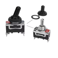 SPST Waterproof Toggle Switch DC 12V-24V 20A 250V Marine Heavy Duty 2 Pin on Off Spade Terminals for Automotive Car Boat