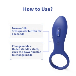 Artículos exclusivos personalizados al por mayor, superventas, juguete sexual, anillo para pene, anillo vibrador para pene para hombres - Product Image 2