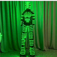 Costume de robot lumineux avec écran LED numérique pour spectacles de danse de salon, tenue de marcheur sur échasses pour soirées et événements en boîte de nuit
