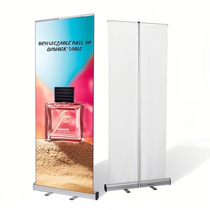 Custom Logo Economical PVC/PP/Vinyl Digital Printed Pull-Up Roll-Up Exhibition Advertising Banners Stand Aluminum Promotions